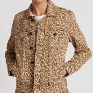 Tomboy Trucker Denim jacket - cheetah print